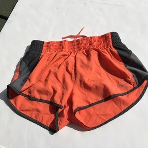 Orange Gray Nike Running Shorts Small